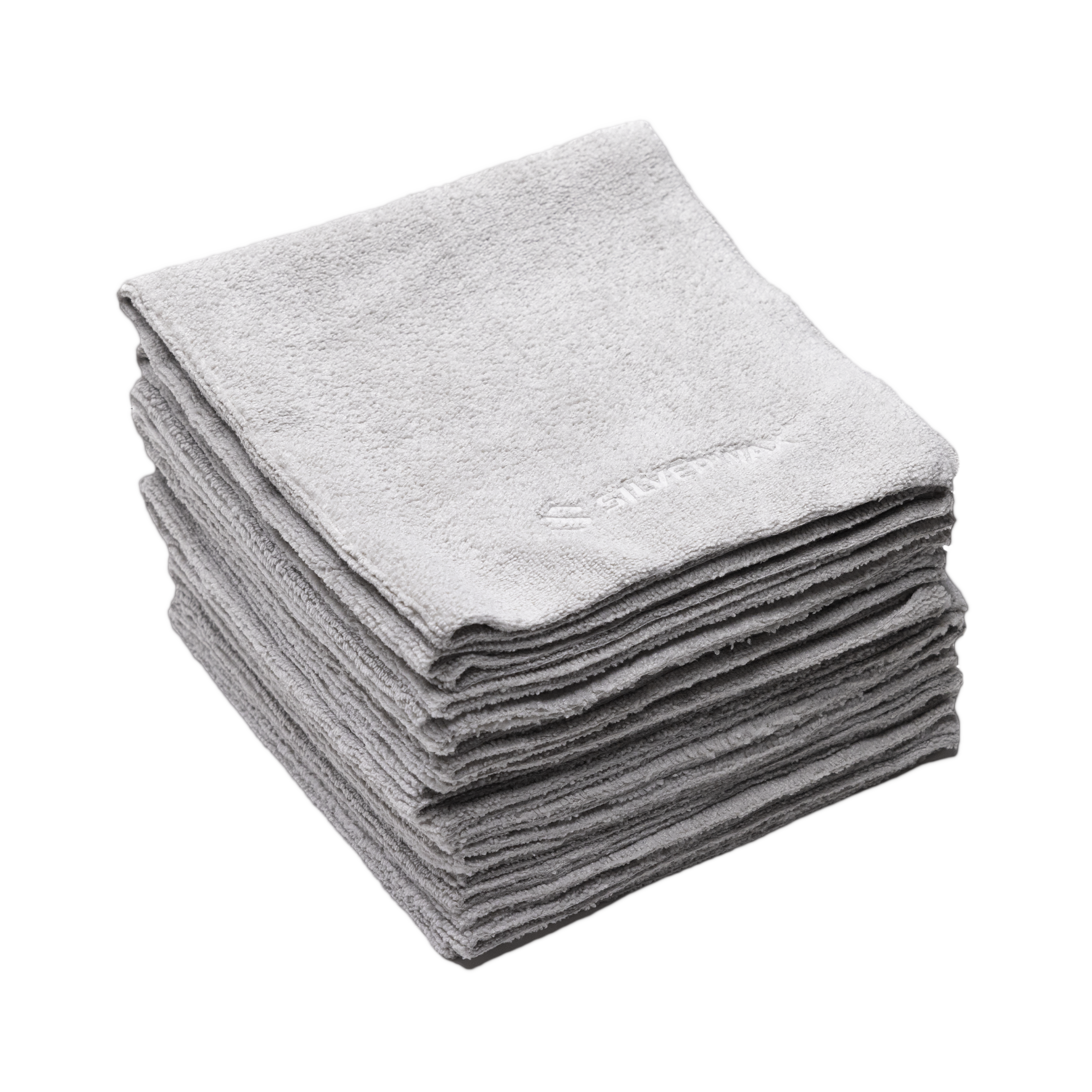 Linges en microfibre gris — Paquet de 10