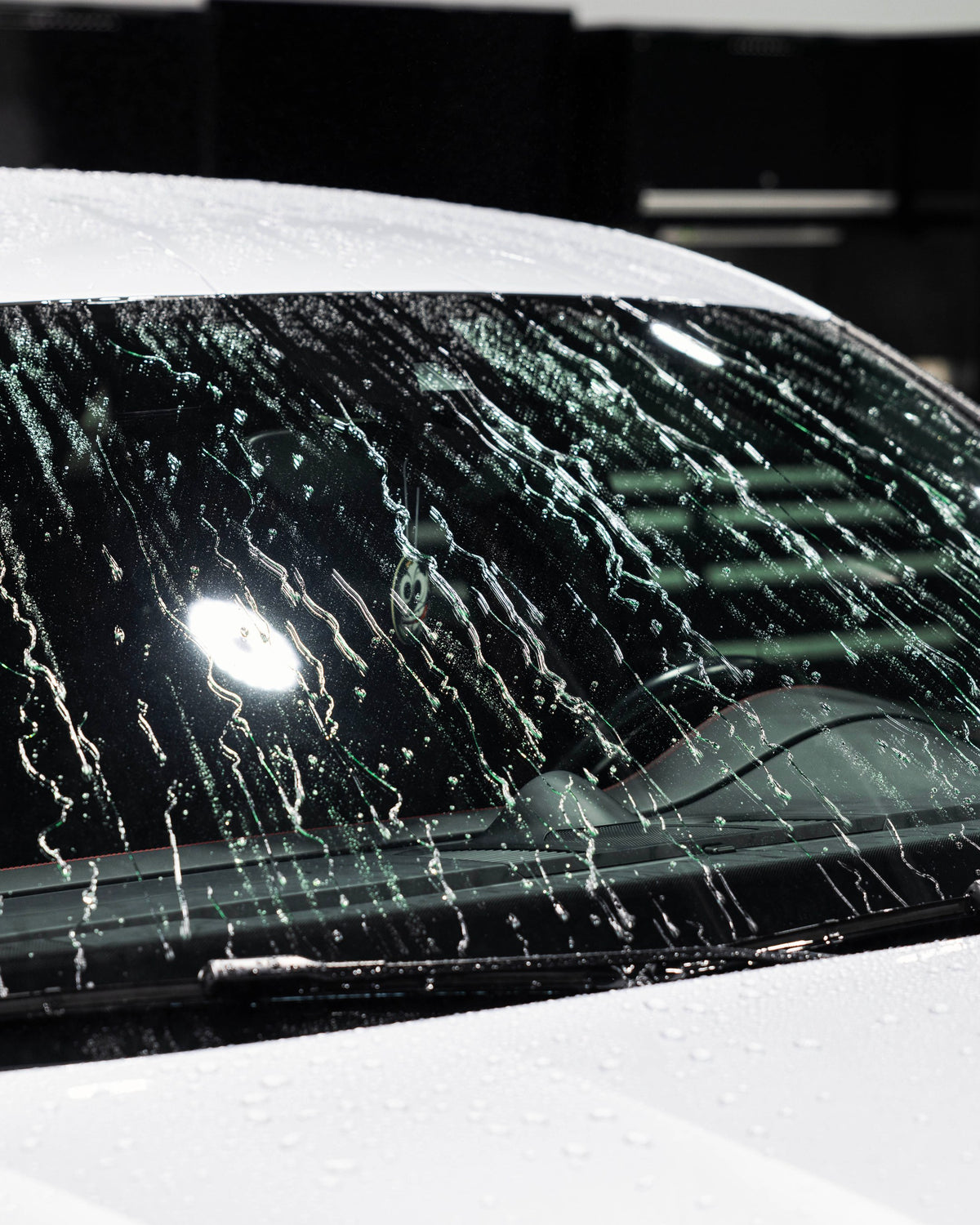 Water Beading Glass Treatment